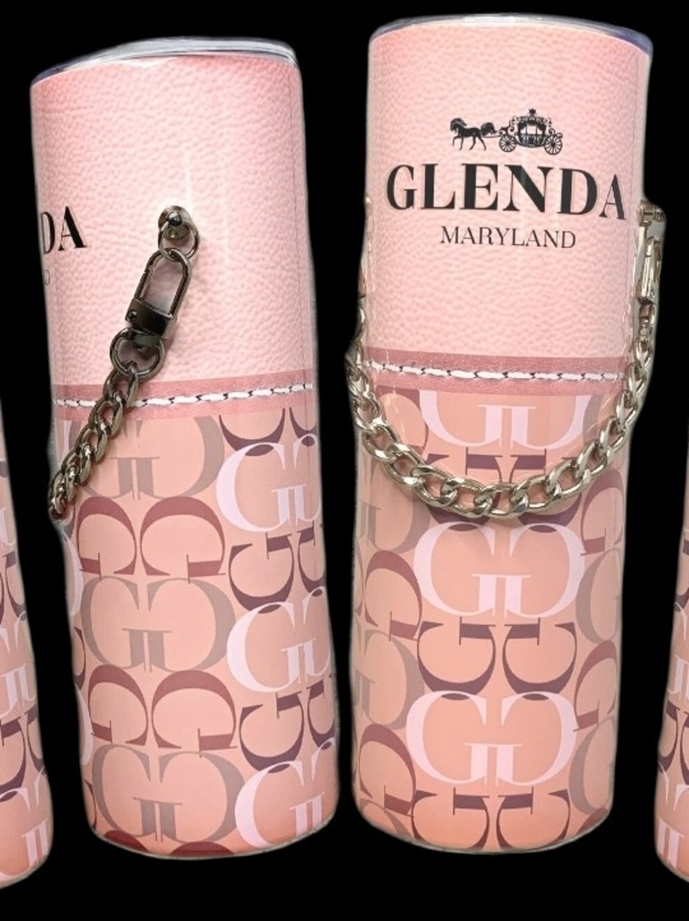 A-Z Personalized Pink Signature Tumbler